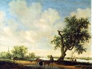 RUYSDAEL, Salomon van Landscape (detail) f oil painting artist